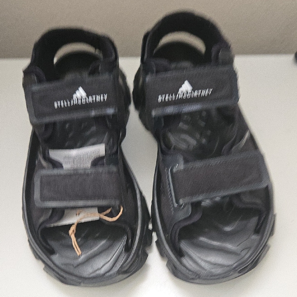 Adidas byStella McCartney Black Velcro Sandals